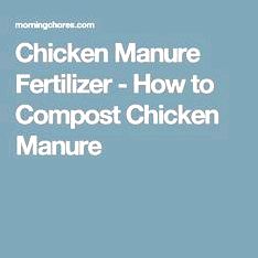 Composting chicken manure — tilth alliance classes to