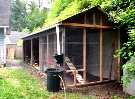 Andy built The Garden Coop chicken coop nine inches taller