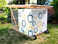 Innovative chicken coop you can move around your garden