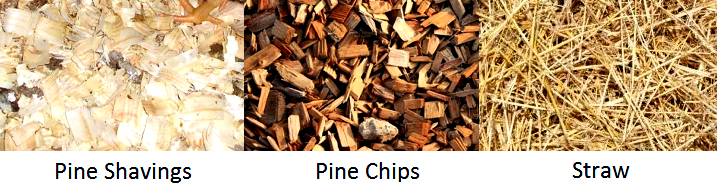 straw vs pine shavings vs pine chips