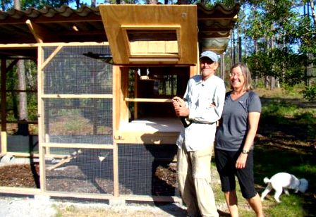 Jessica and family used The Garden Coop plans to build this large backyard chicken coop