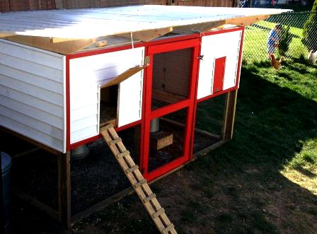 Nesting boxes for chicken coop