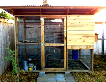 Garden Coop with Two Hen Houses